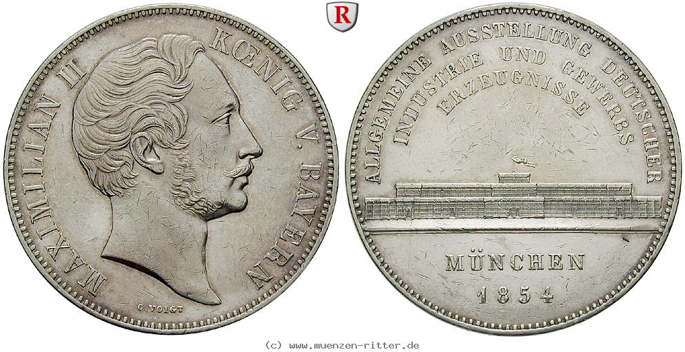 Klicken Sie auf das Bild um es auf Ihrem Rechner zu speichern bayern-maximilian-ii-geschichtsdoppeltaler/85054.jpg