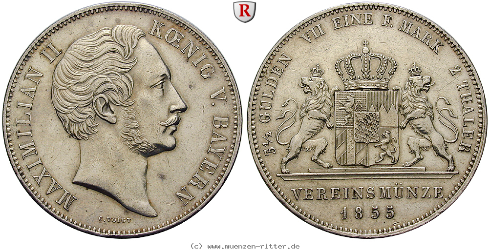 bayern-maximilian-ii-vereinsdoppeltaler/94109.jpg