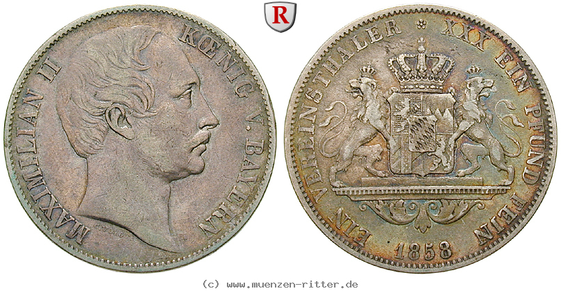 Klicken Sie auf das Bild um es auf Ihrem Rechner zu speichern bayern-maximilian-ii-vereinstaler/27087.jpg