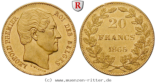 Klicken Sie auf das Bild um es auf Ihrem Rechner zu speichern belgien-leopold-i-20-francs/47560.jpg