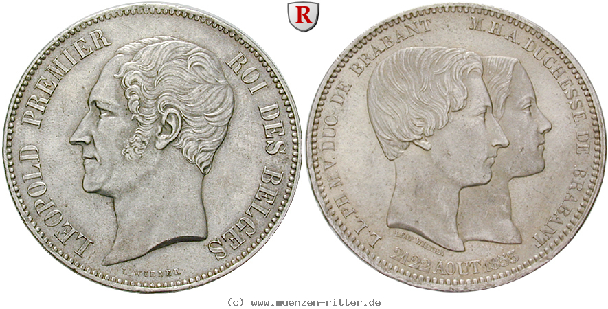 Klicken Sie auf das Bild um es auf Ihrem Rechner zu speichern belgien-leopold-i-5-francs/ag19184.jpg