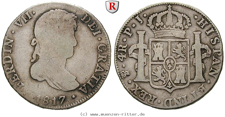 Klicken Sie auf das Bild um es auf Ihrem Rechner zu speichern bolivien-ferdinand-vii-4-reales/13252.jpg