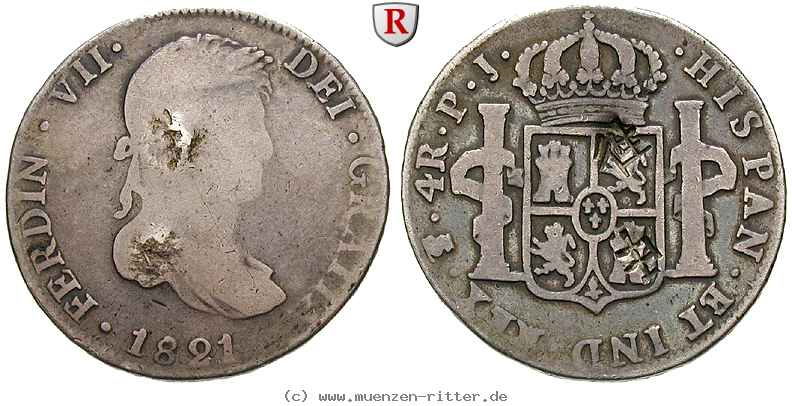 Klicken Sie auf das Bild um es auf Ihrem Rechner zu speichern bolivien-ferdinand-vii-4-reales/13255.jpg