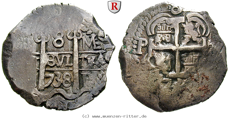 Klicken Sie auf das Bild um es auf Ihrem Rechner zu speichern bolivien-philipp-v-8-reales/96660.jpg