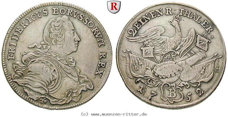Klicken Sie auf das Bild um es auf Ihrem Rechner zu speichern brandenburg-preussen-friedrich-ii-1-2-reichstaler/66747.jpg