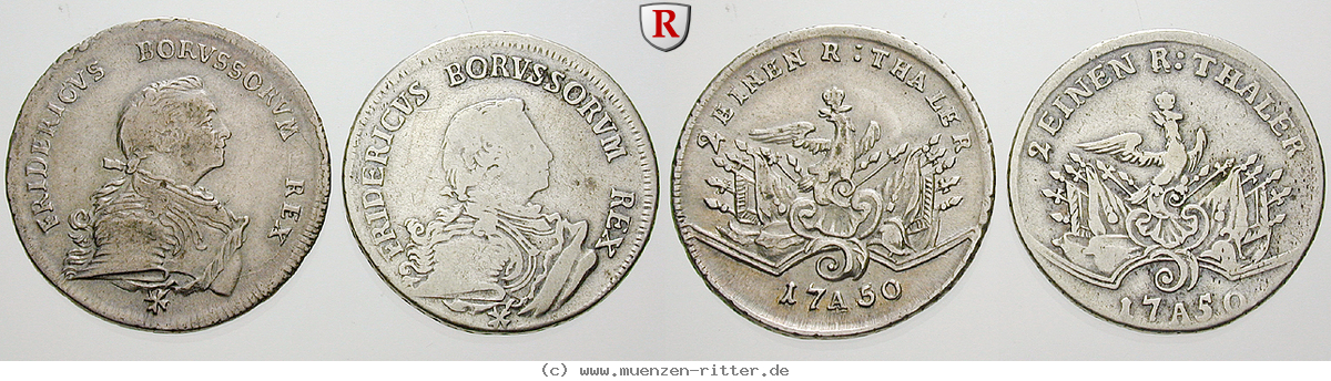 Klicken Sie auf das Bild um es auf Ihrem Rechner zu speichern brandenburg-preussen-friedrich-ii-1-2-reichstaler/75831.jpg