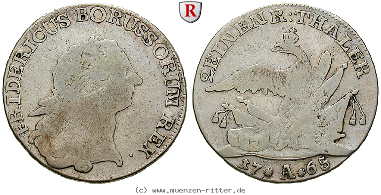 Klicken Sie auf das Bild um es auf Ihrem Rechner zu speichern brandenburg-preussen-friedrich-ii-1-2-reichstaler/79607.jpg