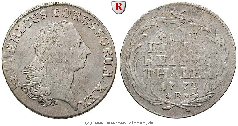 Klicken Sie auf das Bild um es auf Ihrem Rechner zu speichern brandenburg-preussen-friedrich-ii-1-3-taler/81654.jpg