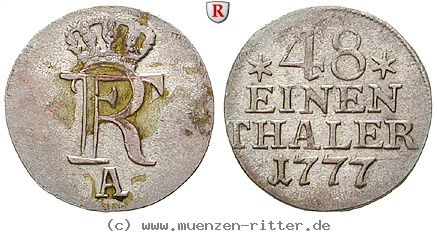 Klicken Sie auf das Bild um es auf Ihrem Rechner zu speichern brandenburg-preussen-friedrich-ii-1-48-taler/14699.jpg