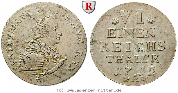 Klicken Sie auf das Bild um es auf Ihrem Rechner zu speichern brandenburg-preussen-friedrich-ii-1-6-reichstaler/55424.jpg