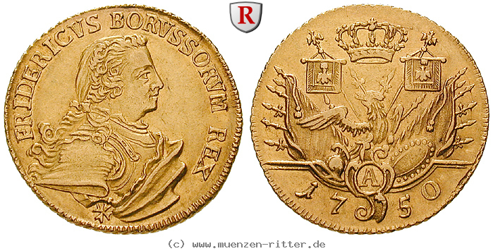 Klicken Sie auf das Bild um es auf Ihrem Rechner zu speichern brandenburg-preussen-friedrich-ii-doppelter-friedrichs-d-or/74990.jpg