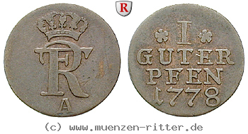 Klicken Sie auf das Bild um es auf Ihrem Rechner zu speichern brandenburg-preussen-friedrich-ii-guter-pfennig/54524.jpg