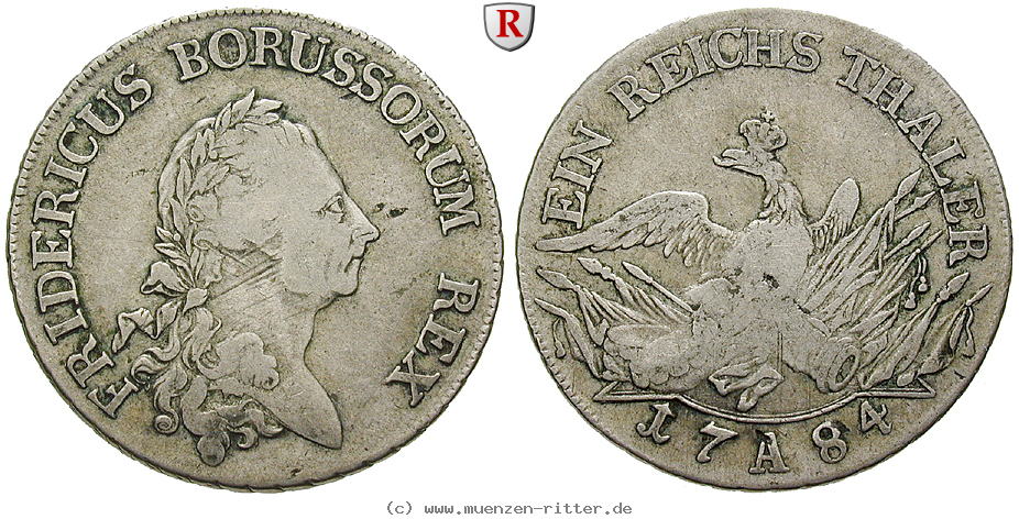 Klicken Sie auf das Bild um es auf Ihrem Rechner zu speichern brandenburg-preussen-friedrich-ii-reichstaler/12879.jpg