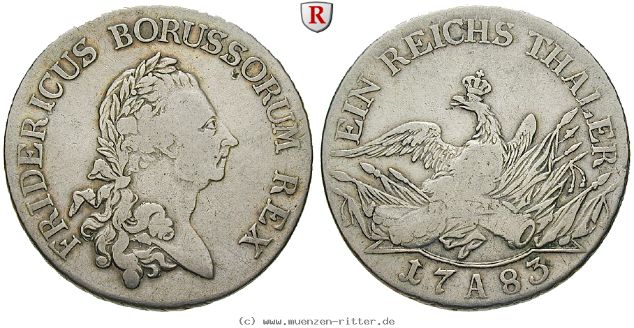 Klicken Sie auf das Bild um es auf Ihrem Rechner zu speichern brandenburg-preussen-friedrich-ii-reichstaler/68216.jpg