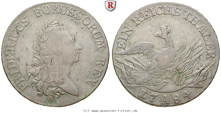Klicken Sie auf das Bild um es auf Ihrem Rechner zu speichern brandenburg-preussen-friedrich-ii-reichstaler/69094.jpg