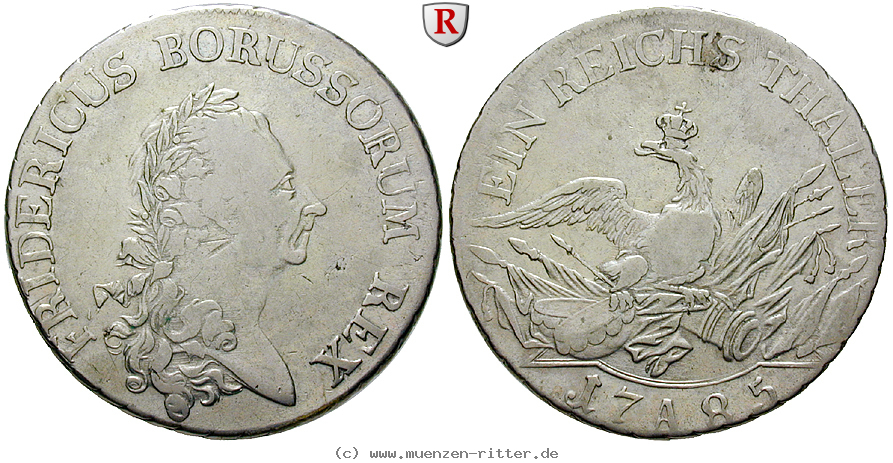 Klicken Sie auf das Bild um es auf Ihrem Rechner zu speichern brandenburg-preussen-friedrich-ii-reichstaler/79362.jpg