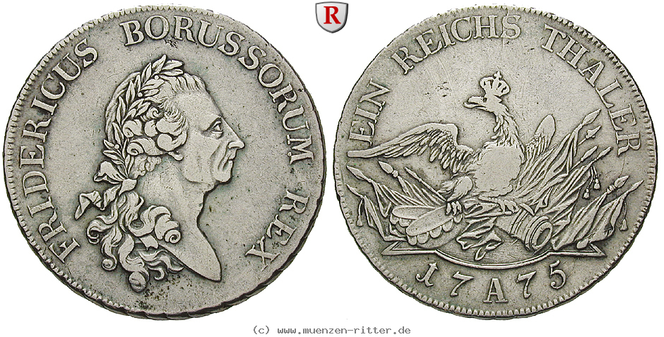 Klicken Sie auf das Bild um es auf Ihrem Rechner zu speichern brandenburg-preussen-friedrich-ii-reichstaler/79743.jpg
