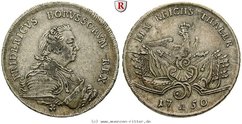 Klicken Sie auf das Bild um es auf Ihrem Rechner zu speichern brandenburg-preussen-friedrich-ii-reichstaler/90677.jpg