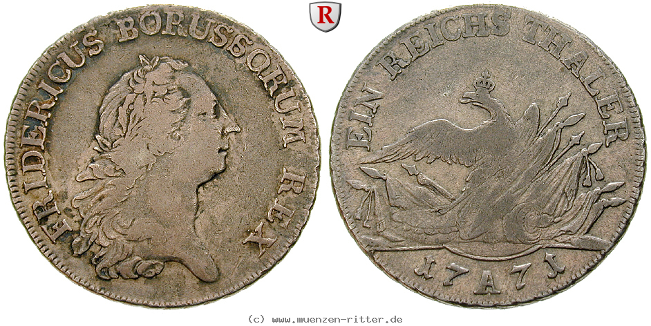 Klicken Sie auf das Bild um es auf Ihrem Rechner zu speichern brandenburg-preussen-friedrich-ii-reichstaler/96331.jpg
