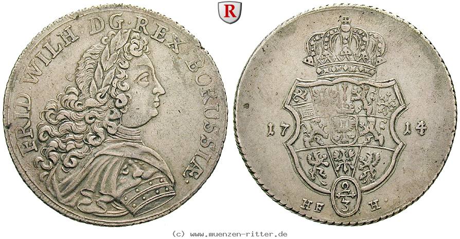 Klicken Sie auf das Bild um es auf Ihrem Rechner zu speichern brandenburg-preussen-friedrich-wilhelm-i-2-3-taler/46026.jpg