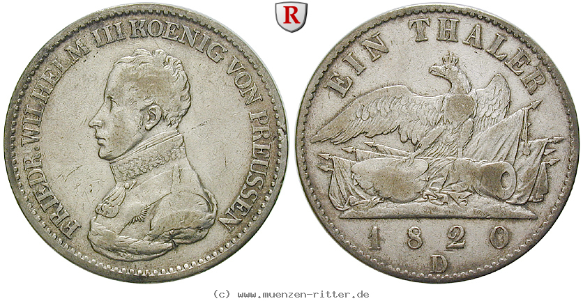 Klicken Sie auf das Bild um es auf Ihrem Rechner zu speichern brandenburg-preussen-friedrich-wilhelm-iii-taler/26925.jpg