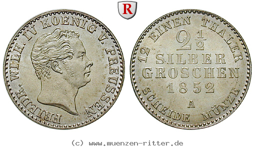 Klicken Sie auf das Bild um es auf Ihrem Rechner zu speichern brandenburg-preussen-friedrich-wilhelm-iv-2-1-2-silbergroschen/79773.jpg