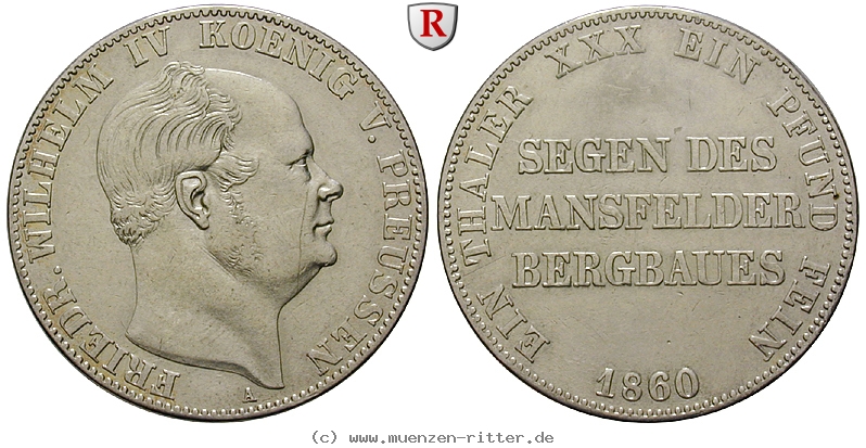 Klicken Sie auf das Bild um es auf Ihrem Rechner zu speichern brandenburg-preussen-friedrich-wilhelm-iv-ausbeutetaler/102062.jpg