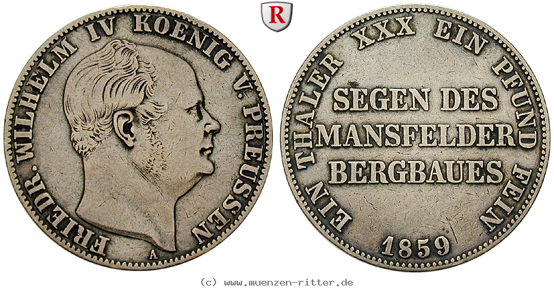 brandenburg-preussen-friedrich-wilhelm-iv-ausbeutevereinstaler/63207.jpg
