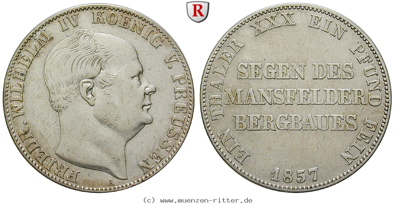 brandenburg-preussen-friedrich-wilhelm-iv-ausbeutevereinstaler/82545.jpg