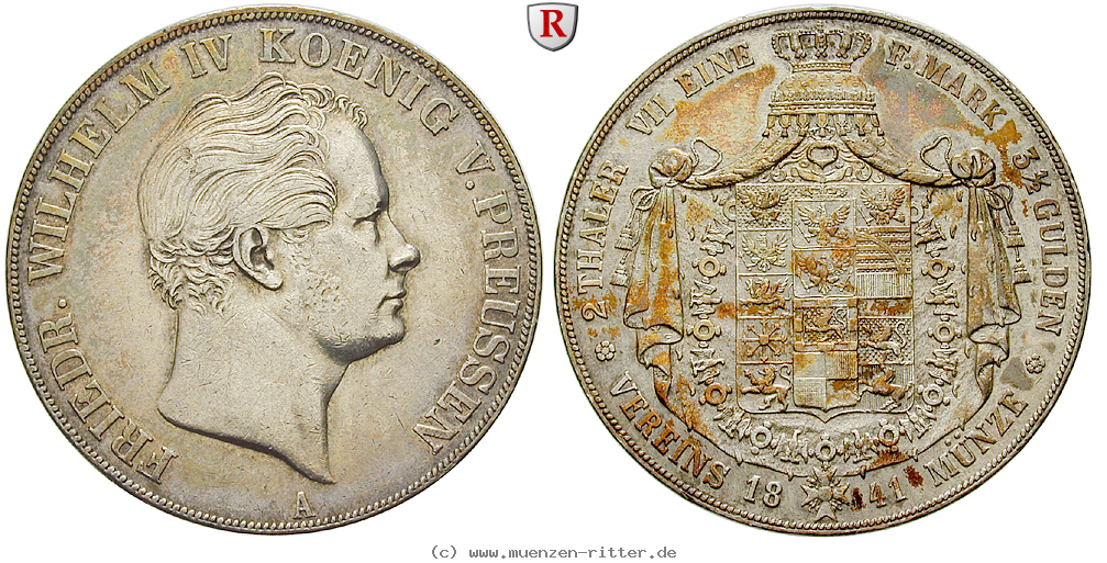 Klicken Sie auf das Bild um es auf Ihrem Rechner zu speichern brandenburg-preussen-friedrich-wilhelm-iv-doppeltaler/35392.jpg