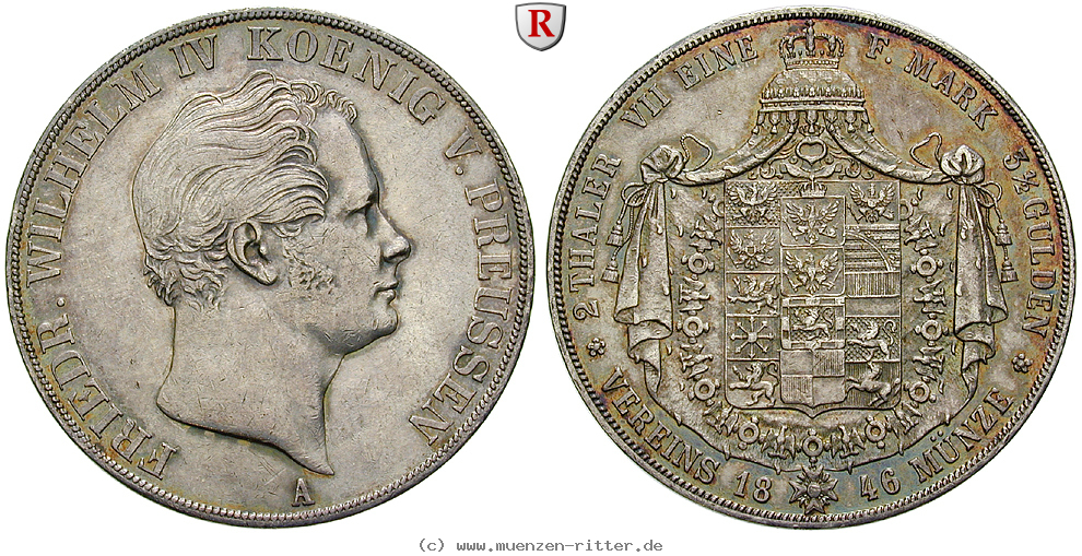 Klicken Sie auf das Bild um es auf Ihrem Rechner zu speichern brandenburg-preussen-friedrich-wilhelm-iv-vereinsdoppeltaler/83640.jpg