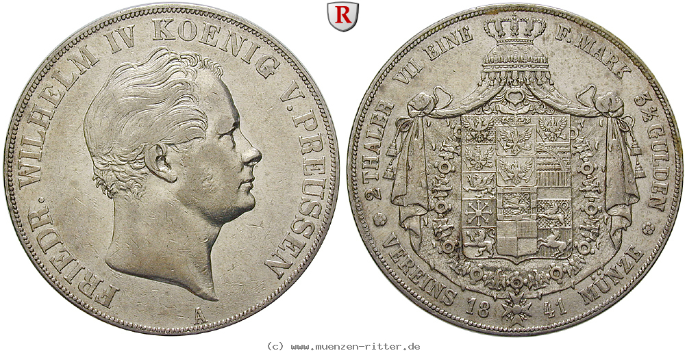 Klicken Sie auf das Bild um es auf Ihrem Rechner zu speichern brandenburg-preussen-friedrich-wilhelm-iv-vereinsdoppeltaler/86509.jpg