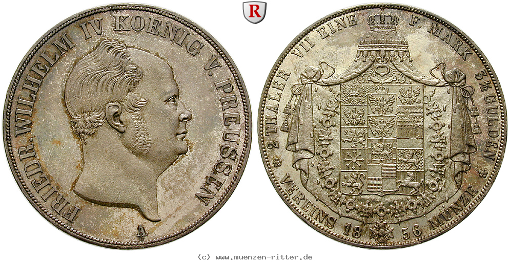 Klicken Sie auf das Bild um es auf Ihrem Rechner zu speichern brandenburg-preussen-friedrich-wilhelm-iv-vereinsdoppeltaler/90674.jpg