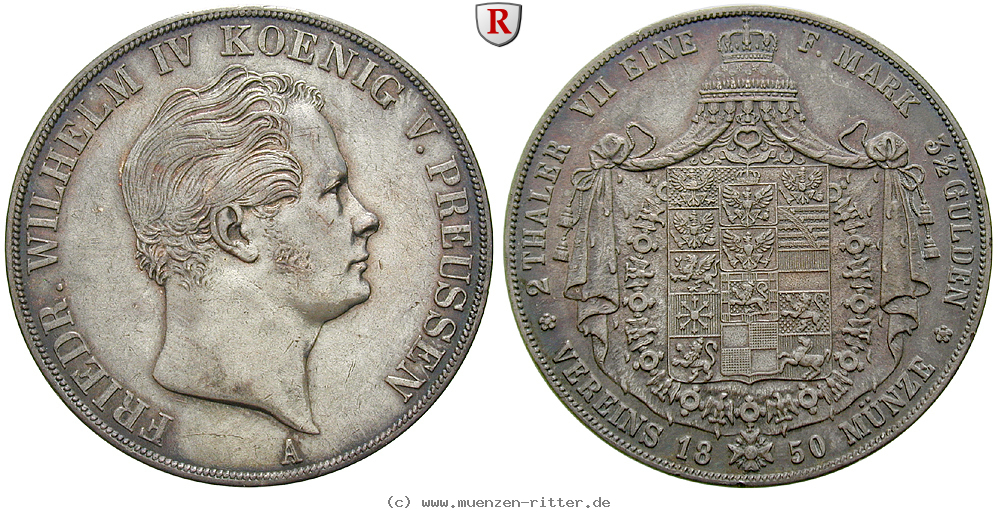 Klicken Sie auf das Bild um es auf Ihrem Rechner zu speichern brandenburg-preussen-friedrich-wilhelm-iv-vereinsdoppeltaler/94294.jpg