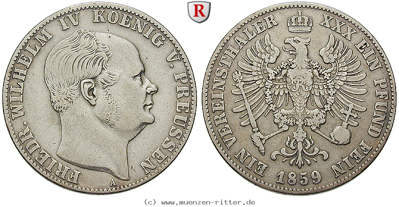 Klicken Sie auf das Bild um es auf Ihrem Rechner zu speichern brandenburg-preussen-friedrich-wilhelm-iv-vereinstaler/11458.jpg