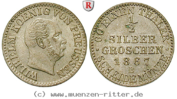 Klicken Sie auf das Bild um es auf Ihrem Rechner zu speichern brandenburg-preussen-wilhelm-i-1-2-silbergroschen/68777.jpg