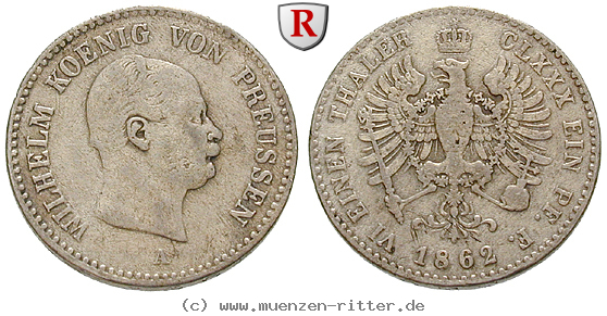 brandenburg-preussen-wilhelm-i-1-6-taler/21666.jpg
