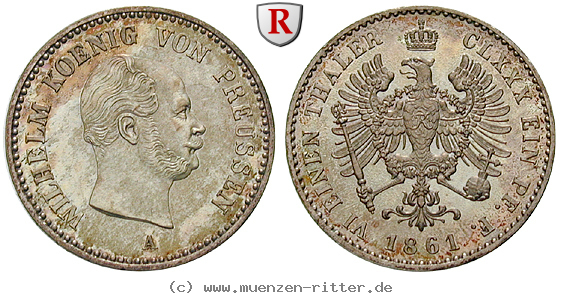 brandenburg-preussen-wilhelm-i-1-6-taler/26973.jpg