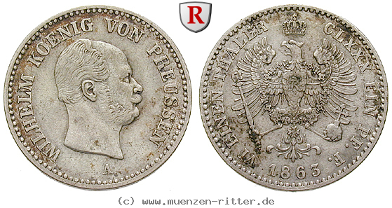 brandenburg-preussen-wilhelm-i-1-6-taler/28865.jpg