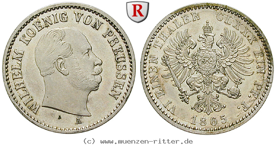 brandenburg-preussen-wilhelm-i-1-6-taler/79604.jpg