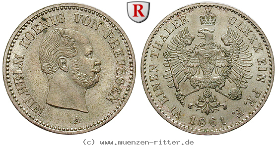 brandenburg-preussen-wilhelm-i-1-6-taler/90777.jpg