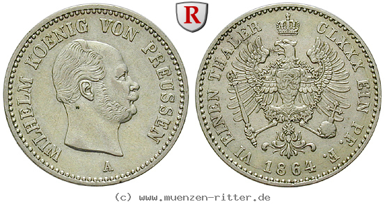 brandenburg-preussen-wilhelm-i-1-6-taler/95110.jpg