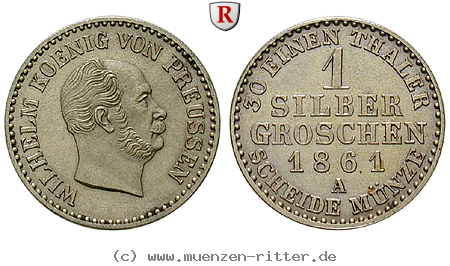 Klicken Sie auf das Bild um es auf Ihrem Rechner zu speichern brandenburg-preussen-wilhelm-i-silbergroschen/54581.jpg