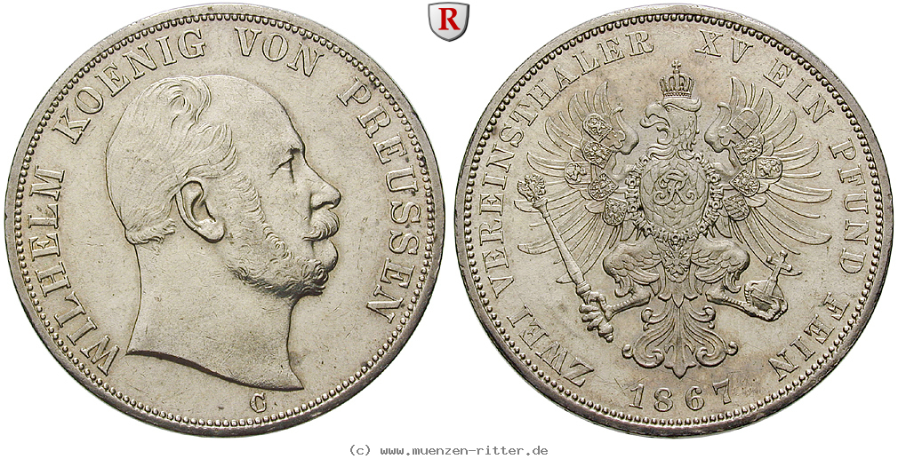 Klicken Sie auf das Bild um es auf Ihrem Rechner zu speichern brandenburg-preussen-wilhelm-i-vereinsdoppeltaler/79600.jpg