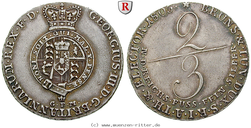 Klicken Sie auf das Bild um es auf Ihrem Rechner zu speichern braunschweig-georg-iii-2-3-taler/54447.jpg