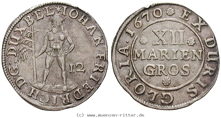 Klicken Sie auf das Bild um es auf Ihrem Rechner zu speichern braunschweig-johann-friedrich-12-mariengroschen/16688.jpg