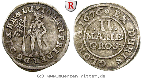 Klicken Sie auf das Bild um es auf Ihrem Rechner zu speichern braunschweig-johann-friedrich-2-mariengroschen/22261.jpg