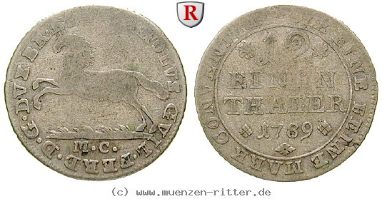 Klicken Sie auf das Bild um es auf Ihrem Rechner zu speichern braunschweig-karl-wilhelm-ferdinand-1-12-taler/46844.jpg