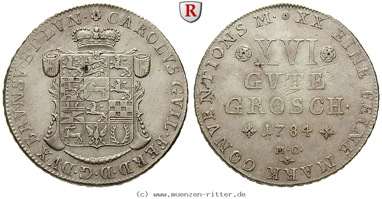 Klicken Sie auf das Bild um es auf Ihrem Rechner zu speichern braunschweig-karl-wilhelm-ferdinand-16-gute-groschen/29402.jpg