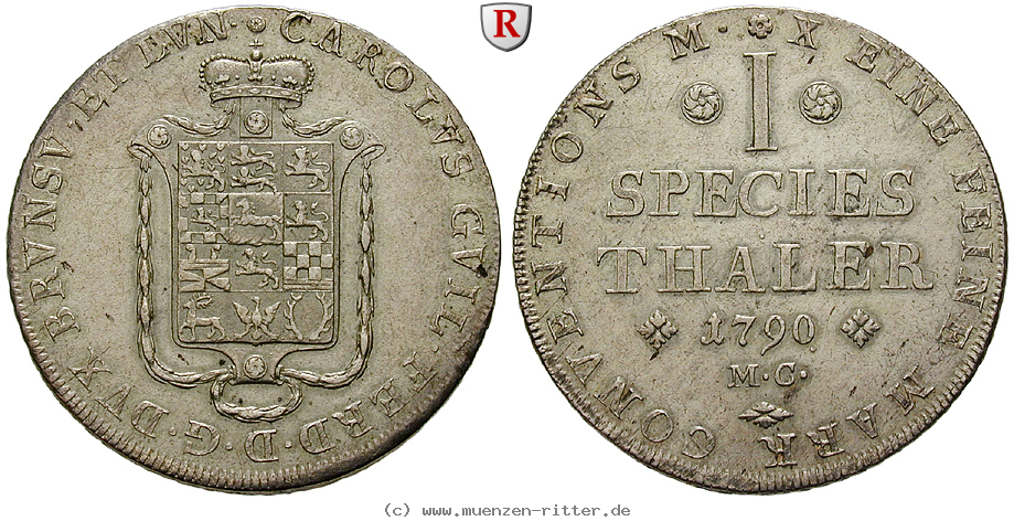 Klicken Sie auf das Bild um es auf Ihrem Rechner zu speichern braunschweig-karl-wilhelm-ferdinand-konventionstaler/99915.jpg